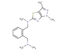 N-{2-[(dimethylamino)methyl]benzyl}-N,1,3-trimethyl-1H-pyrazolo[3,4-d][1,3]thiazol-5-amine