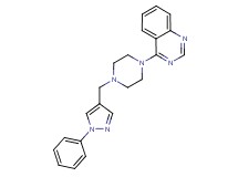 4-{4-[(1-phenyl-1H-pyrazol-4-yl)methyl]-1-piperazinyl}quinazoline
