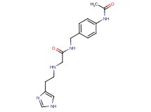 N-[4-(acetylamino)benzyl]-2-{[2-(1H-imidazol-4-yl)ethyl]amino}acetamide
