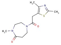 1-[(2,4-dimethyl-1,3-thiazol-5-yl)acetyl]-4-methyl-1,4-diazepan-5-one