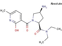 (2S,4S)-4-amino-N,N-diethyl-1-[(2-hydroxy-6-methyl-3-pyridinyl)carbonyl]-2-pyrrolidinecarboxamide