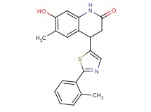 7-hydroxy-6-methyl-4-[2-(2-methylphenyl)-1,3-thiazol-5-yl]-3,4-dihydroquinolin-2(1H)-one