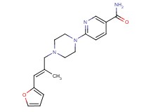 6-{4-[(2E)-3-(2-furyl)-2-methylprop-2-en-1-yl]piperazin-1-yl}nicotinamide