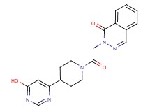 2-{2-[4-(6-hydroxypyrimidin-4-yl)piperidin-1-yl]-2-oxoethyl}phthalazin-1(2H)-one