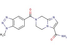 7-[(1-methyl-1H-1,2,3-benzotriazol-5-yl)carbonyl]-5,6,7,8-tetrahydroimidazo[1,2-a]pyrazine-3-carboxamide
