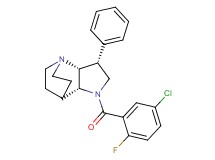(3R*,3aR*,7aR*)-1-(5-chloro-2-fluorobenzoyl)-3-phenyloctahydro-4,7-ethanopyrrolo[3,2-b]pyridine
