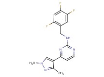 4-(1,3-dimethyl-1H-pyrazol-4-yl)-N-(2,4,5-trifluorobenzyl)pyrimidin-2-amine