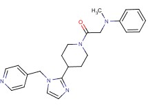 N-methyl-N-(2-oxo-2-{4-[1-(pyridin-4-ylmethyl)-1H-imidazol-2-yl]piperidin-1-yl}ethyl)aniline
