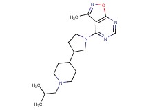 4-[3-(1-isobutyl-4-piperidinyl)-1-pyrrolidinyl]-3-methylisoxazolo[5,4-d]pyrimidine