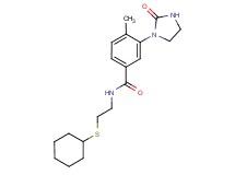 N-[2-(cyclohexylthio)ethyl]-4-methyl-3-(2-oxo-1-imidazolidinyl)benzamide