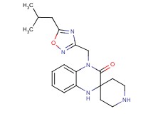 4'-[(5-isobutyl-1,2,4-oxadiazol-3-yl)methyl]-1',4'-dihydro-3'H-spiro[piperidine-4,2'-quinoxalin]-3'-one hydrochloride