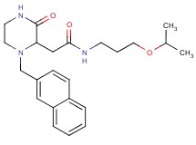 N-(3-isopropoxypropyl)-2-[1-(2-naphthylmethyl)-3-oxo-2-piperazinyl]acetamide