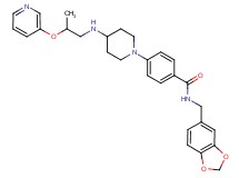 N-(1,3-benzodioxol-5-ylmethyl)-4-(4-{[2-(3-pyridinyloxy)propyl]amino}-1-piperidinyl)benzamide