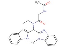 N-{2-[1-(1-methyl-1H-benzimidazol-2-yl)-1,3,4,9-tetrahydro-2H-beta-carbolin-2-yl]-2-oxoethyl}acetamide