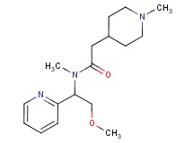 N-(2-methoxy-1-pyridin-2-ylethyl)-N-methyl-2-(1-methylpiperidin-4-yl)acetamide