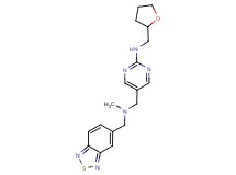 5-{[(2,1,3-benzothiadiazol-5-ylmethyl)(methyl)amino]methyl}-N-(tetrahydrofuran-2-ylmethyl)pyrimidin-2-amine