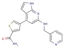 4-{6-[(pyridin-3-ylmethyl)amino]-1H-pyrrolo[2,3-b]pyridin-4-yl}thiophene-2-carboxamide
