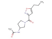 N-{1-[(5-propyl-3-isoxazolyl)carbonyl]-3-pyrrolidinyl}acetamide