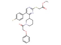 methyl ({5-(4-fluorophenyl)-4-[1-(phenoxyacetyl)-3-piperidinyl]-2-pyrimidinyl}thio)acetate