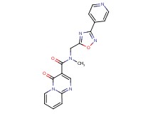 N-methyl-4-oxo-N-{[3-(4-pyridinyl)-1,2,4-oxadiazol-5-yl]methyl}-4H-pyrido[1,2-a]pyrimidine-3-carboxamide