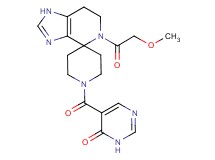 5-{[5-(methoxyacetyl)-1,5,6,7-tetrahydro-1'H-spiro[imidazo[4,5-c]pyridine-4,4'-piperidin]-1'-yl]carbonyl}pyrimidin-4(3H)-one