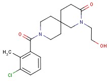 9-(3-chloro-2-methylbenzoyl)-2-(2-hydroxyethyl)-2,9-diazaspiro[5.5]undecan-3-one