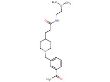 3-[1-(3-acetylbenzyl)-4-piperidinyl]-N-[2-(dimethylamino)ethyl]propanamide