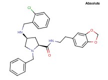 (4S)-N-[2-(1,3-benzodioxol-5-yl)ethyl]-1-benzyl-4-[(2-chlorobenzyl)amino]-L-prolinamide