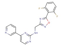 N-{[5-(2,6-difluorophenyl)-1,2,4-oxadiazol-3-yl]methyl}-4-(3-pyridinyl)-2-pyrimidinamine