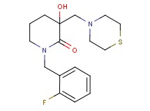 1-(2-fluorobenzyl)-3-hydroxy-3-(4-thiomorpholinylmethyl)-2-piperidinone