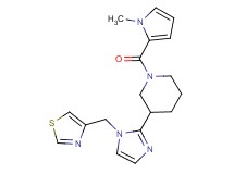 1-[(1-methyl-1H-pyrrol-2-yl)carbonyl]-3-[1-(1,3-thiazol-4-ylmethyl)-1H-imidazol-2-yl]piperidine