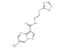 6-methyl-N-[2-(1H-1,2,4-triazol-5-ylthio)ethyl]pyrazolo[1,5-a]pyrimidine-3-carboxamide
