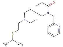 9-[2-(isopropylthio)ethyl]-2-(pyridin-2-ylmethyl)-2,9-diazaspiro[5.5]undecan-3-one