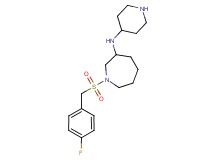 1-[(4-fluorobenzyl)sulfonyl]-N-4-piperidinyl-3-azepanamine dihydrochloride