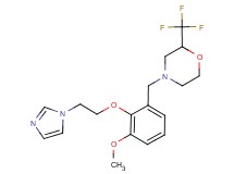 4-{2-[2-(1H-imidazol-1-yl)ethoxy]-3-methoxybenzyl}-2-(trifluoromethyl)morpholine