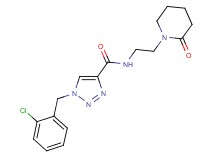 1-(2-chlorobenzyl)-N-[2-(2-oxo-1-piperidinyl)ethyl]-1H-1,2,3-triazole-4-carboxamide