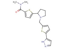 N,N-dimethyl-5-(1-{[5-(1H-pyrazol-5-yl)-2-thienyl]methyl}-2-pyrrolidinyl)-2-thiophenecarboxamide