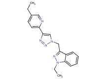 1-ethyl-3-{[4-(5-ethylpyridin-2-yl)-1H-1,2,3-triazol-1-yl]methyl}-1H-indazole