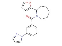 2-(2-furyl)-1-[3-(1H-pyrazol-1-yl)benzoyl]azepane