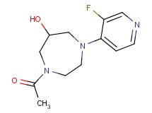 1-acetyl-4-(3-fluoro-4-pyridinyl)-1,4-diazepan-6-ol