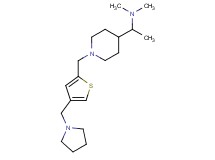 N,N-dimethyl-1-(1-{[4-(1-pyrrolidinylmethyl)-2-thienyl]methyl}-4-piperidinyl)ethanamine