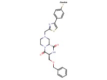 (3S,9aR)-3-[(benzyloxy)methyl]-8-{[4-(4-fluorophenyl)-1,3-thiazol-2-yl]methyl}tetrahydro-2H-pyrazino[1,2-a]pyrazine-1,4(3H,6H)-dione