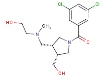 2-[{[(3R*,4R*)-1-(3,5-dichlorobenzoyl)-4-(hydroxymethyl)pyrrolidin-3-yl]methyl}(methyl)amino]ethanol