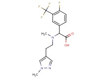 [4-fluoro-3-(trifluoromethyl)phenyl]{methyl[2-(1-methyl-1H-pyrazol-4-yl)ethyl]amino}acetic acid