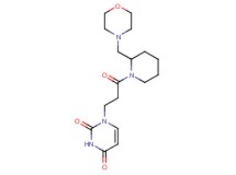1-{3-[2-(4-morpholinylmethyl)-1-piperidinyl]-3-oxopropyl}-2,4(1H,3H)-pyrimidinedione