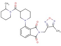 2-[(4-methyl-1,2,5-oxadiazol-3-yl)methyl]-4-{3-[(2-methyl-1-piperidinyl)carbonyl]-1-piperidinyl}-1H-isoindole-1,3(2H)-dione