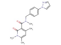 N,1,4,6-tetramethyl-2-oxo-N-[4-(1H-pyrazol-1-yl)benzyl]-1,2-dihydro-3-pyridinecarboxamide