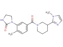 1-(2-methyl-5-{[3-(1-methyl-1H-imidazol-2-yl)-1-piperidinyl]carbonyl}phenyl)-2-imidazolidinone