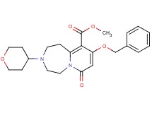 methyl 9-(benzyloxy)-7-oxo-3-(tetrahydro-2H-pyran-4-yl)-1,2,3,4,5,7-hexahydropyrido[1,2-d][1,4]diazepine-10-carboxylate