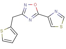 5-(1,3-thiazol-4-yl)-3-(2-thienylmethyl)-1,2,4-oxadiazole
